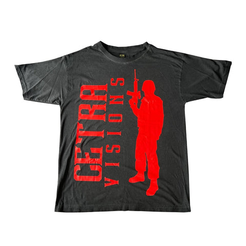 Cetra Solider Tee Black Red-T-Shirt-Solus Supply