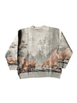 Cetra Visions Grey Mountain Knit Sweater-Sweats-Solus Supply