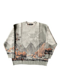 Cetra Visions Grey Mountain Knit Sweater-Sweats-Solus Supply