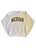 Michigan White Vintage Sweater-Sweats-Solus Supply