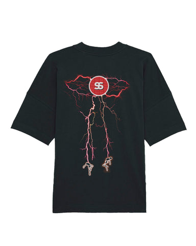 Solus Lightning Storm Tee Solus Red-T-Shirt-Solus Supply