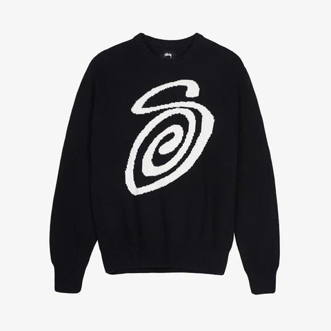 Stüssy Curly S Knit Sweater-Solus Supply