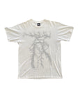 Stüssy Lightning Tee Grey White-T-Shirt-Solus Supply