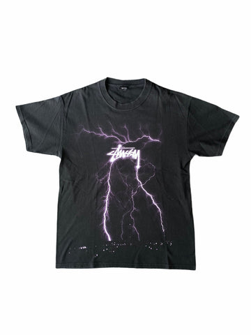 Stüssy Lightning Tee Purple-T-Shirt-Solus Supply