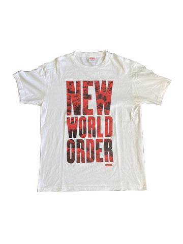 Supreme New World Order White tee-T-Shirt-Solus Supply